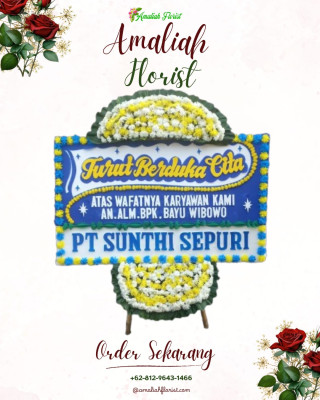 Papan Bunga Duka di Cihaurbeuti