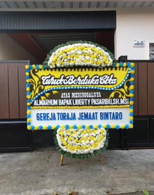 Papan Bunga Duka di Cihaurbeuti
